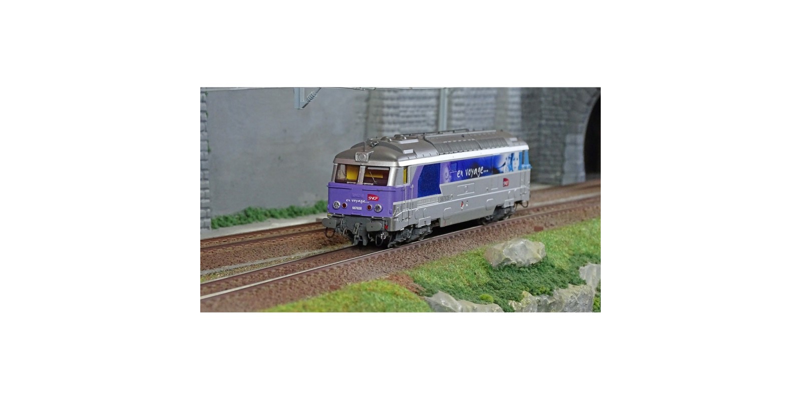 REMB169S Diesel locomotive BB67628 Traveling "Nevers" DCC SON - REE MODELES MB169S - SNCF - HO